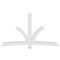 Ekena Millwork Davenport Architectural Grade PVC Gable Bracket, 108"W x 63"H x 6"D x 6"F, 14/12 Pitch GBP108X63X0606DAV00 - alternate 4